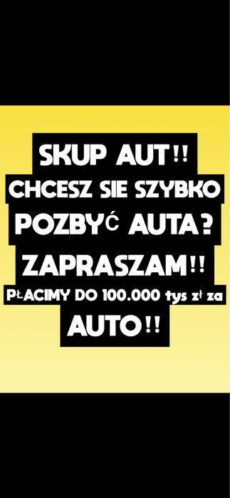 Skup Aut Samochodów Płońsk+200KM Warszawa