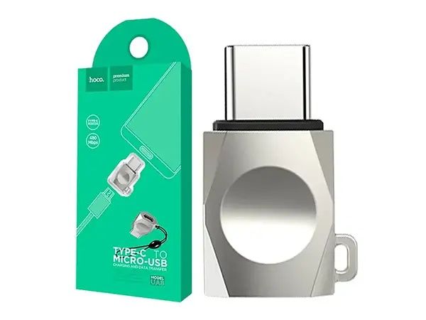 Перехідник конвертер адаптер OTG micro USB - Type-C Hoco
