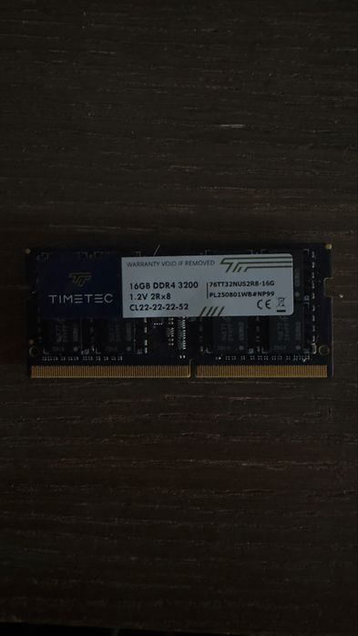 Memória RAM Timetec 16GB DDR4 3200MHz SO-DIMM para Portátil