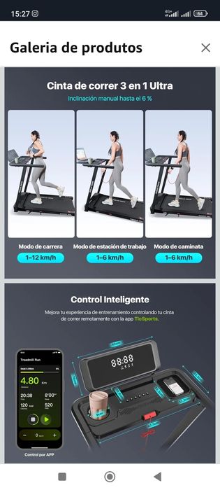 Passadeira de correr eléctrica