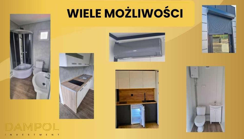 Pawilon 6x3 m Handlowy Biurowy Socjalny Usługowy NOWY Sklep Kosmetyka