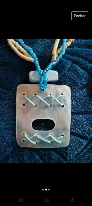 Conjunto de colar e brincos