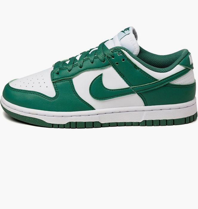 Оригінальні жіночі кросівки NIKE DUNK LOW WHITE/GREEN DD1873-107