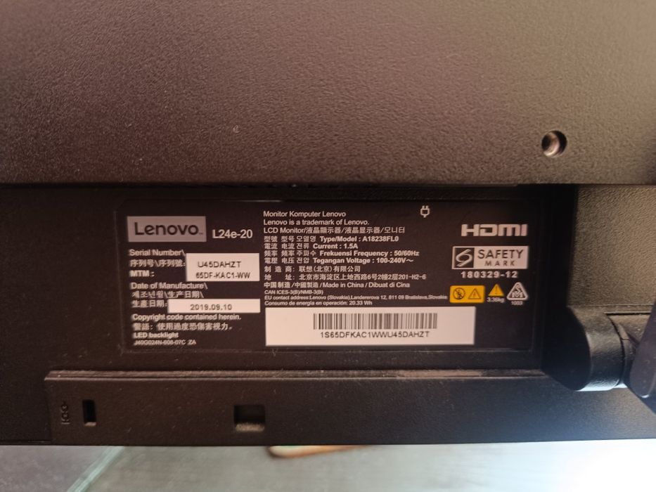 Monitor Lenovo L24e-20