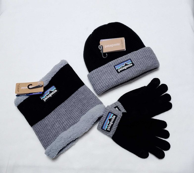 Patagonia Zestaw Zimowy Czapka Komin Rękawiczki