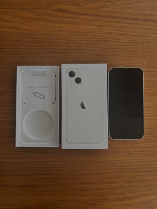 iPhone 13 128GB Starlight Biały / Bateria 85% / Stan jak nowy / Pudełko