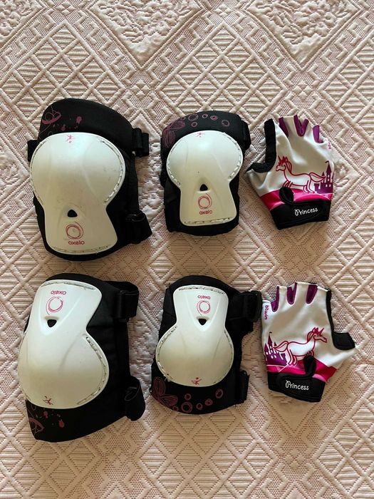 Kit proteção menina, bicicleta