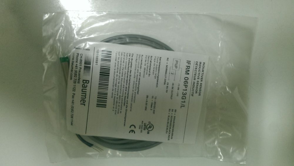 Sensor de proximidade indutivo Baumer IFRM 06P13G1/L novo