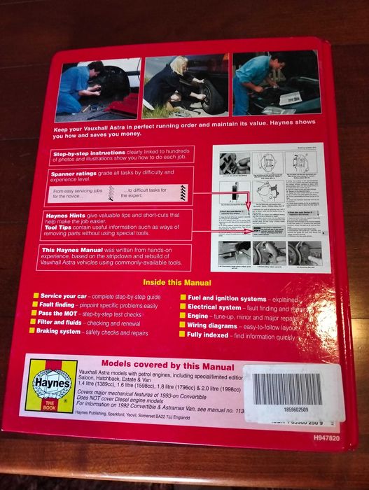 Haynes - Opel Astra Manual técnico (capa dura)