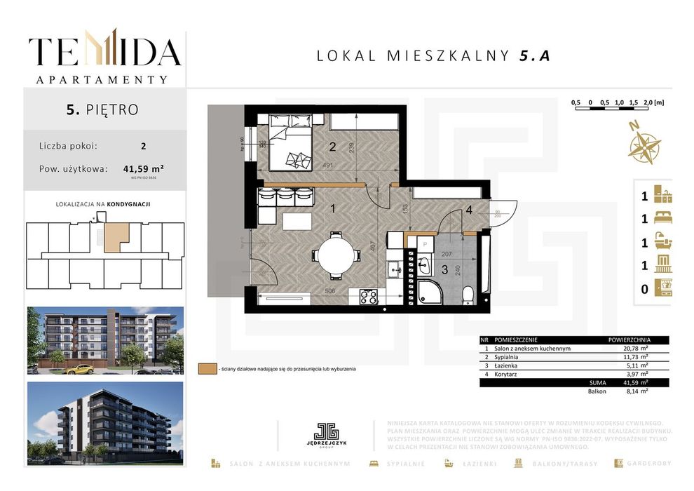 Mieszkanie 5.A | Apartamenty Temida