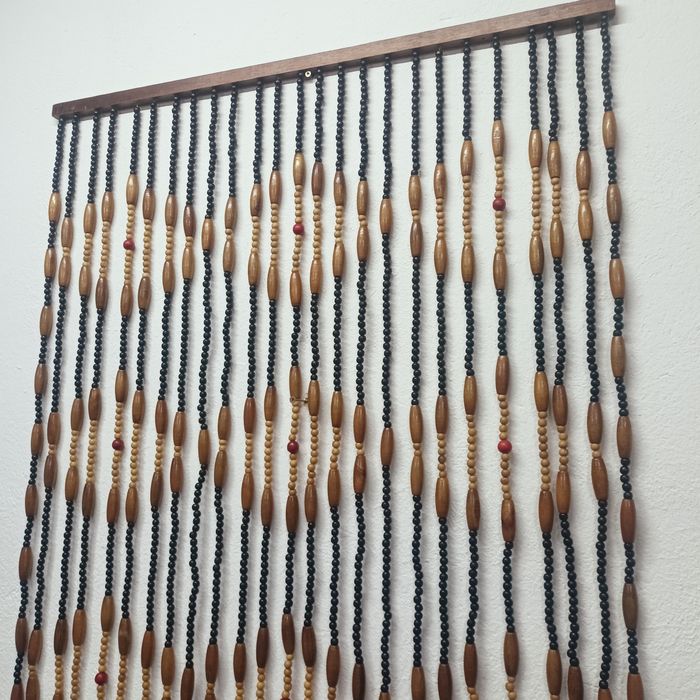 Kotara, zasłona z koralików drewnianych,90/200cm.
