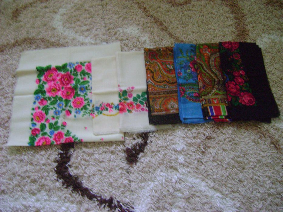 шерстяные платки новые, платки суконные ссср 100х100см б/у