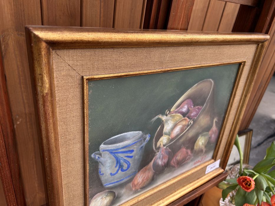 Obraz, martwa natura z cebulami #9134 Stylowy Węgrów