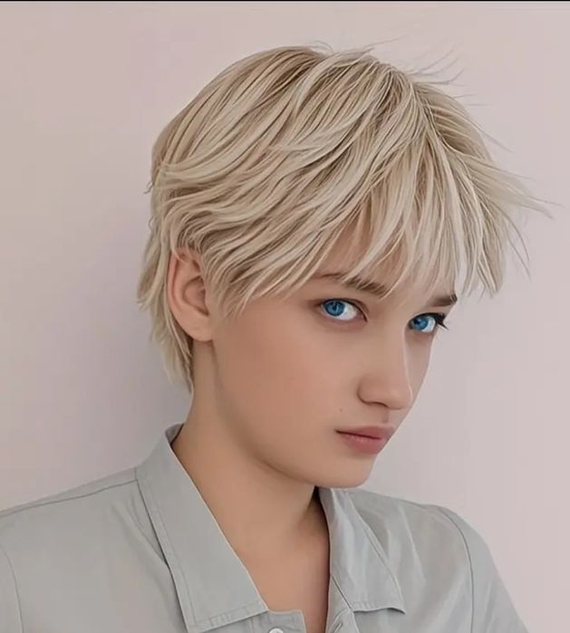 Krótka peruka blond