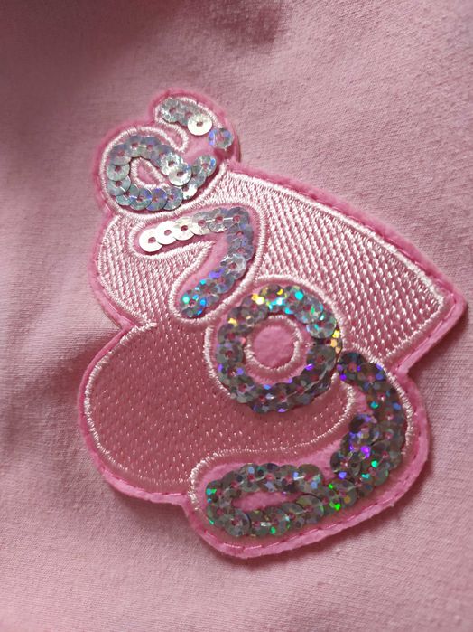 Sukienka, rampers, leginsy 3/4 m.in. H&M, trzy sztuki, 68 cm