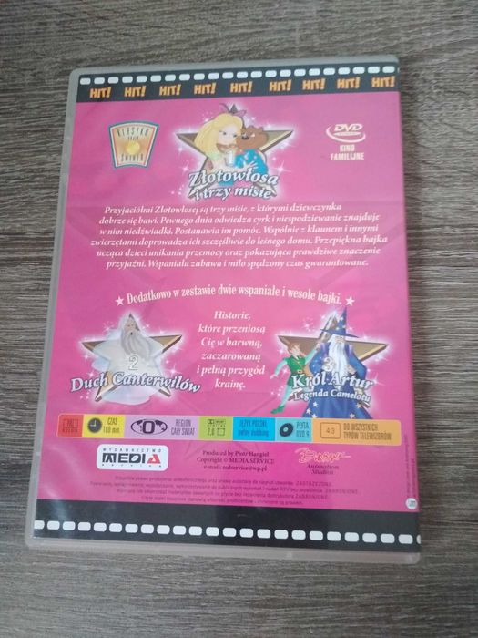 Złotowłosa i trzy misie bajka na DVD