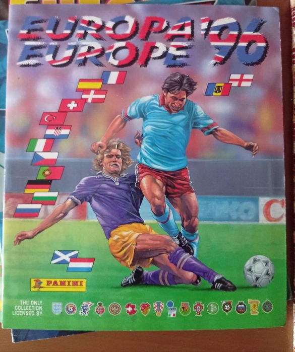 Caderneta Panini Euro 96 completa - Edição V. INDE ITALY - Como Nova