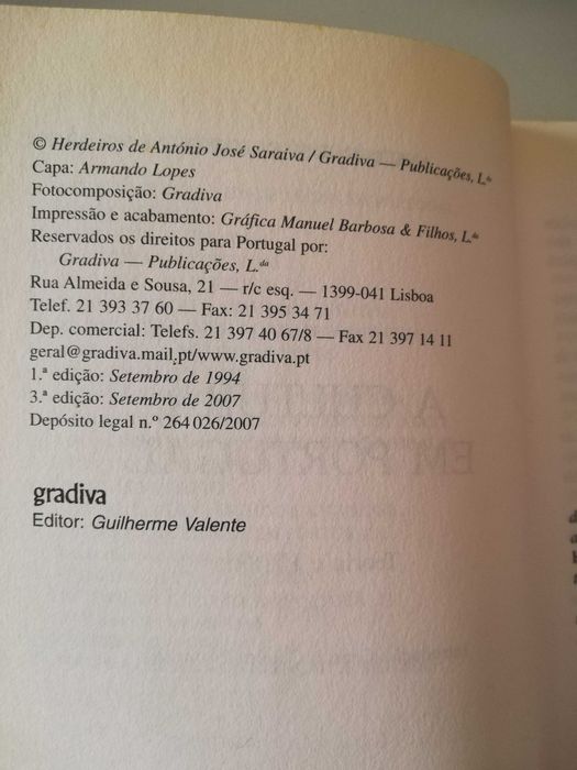 A Cultura em Portugal – Livro I – António José Saraiva