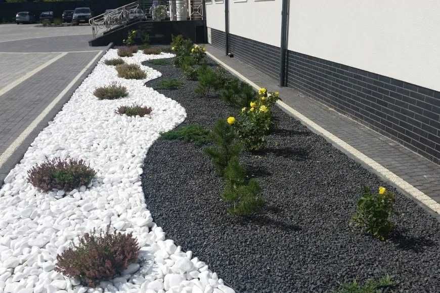 Grys BAZALTOWY 8/16  16/32 Kamień Bazalt  Antracyt Ogrodowy Grafitowy