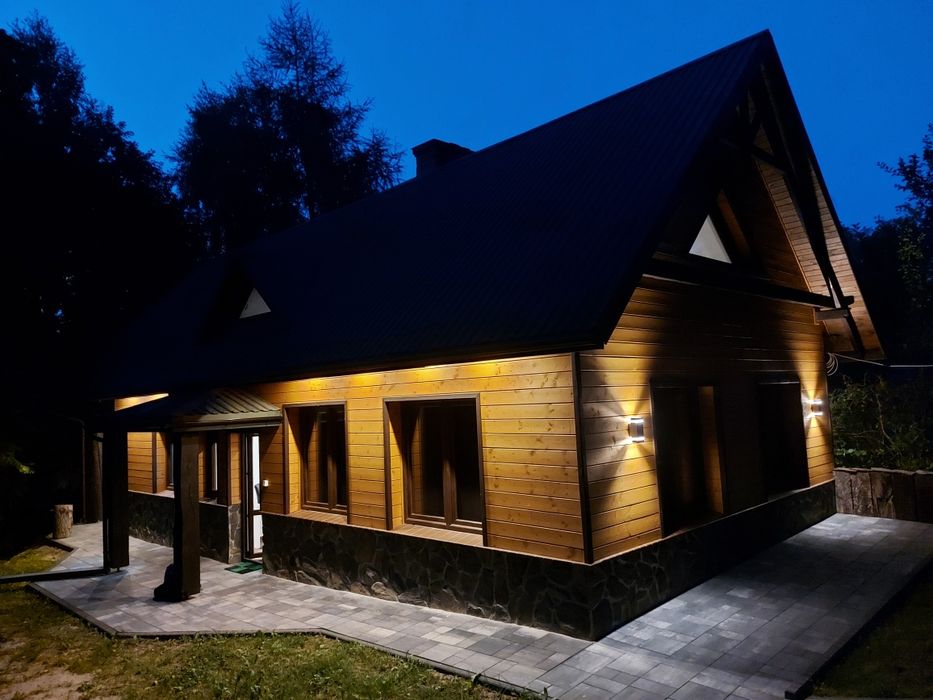 Nowy Dom caloroczny na Roztoczu sauna jacuzzi balia z hydromasażem