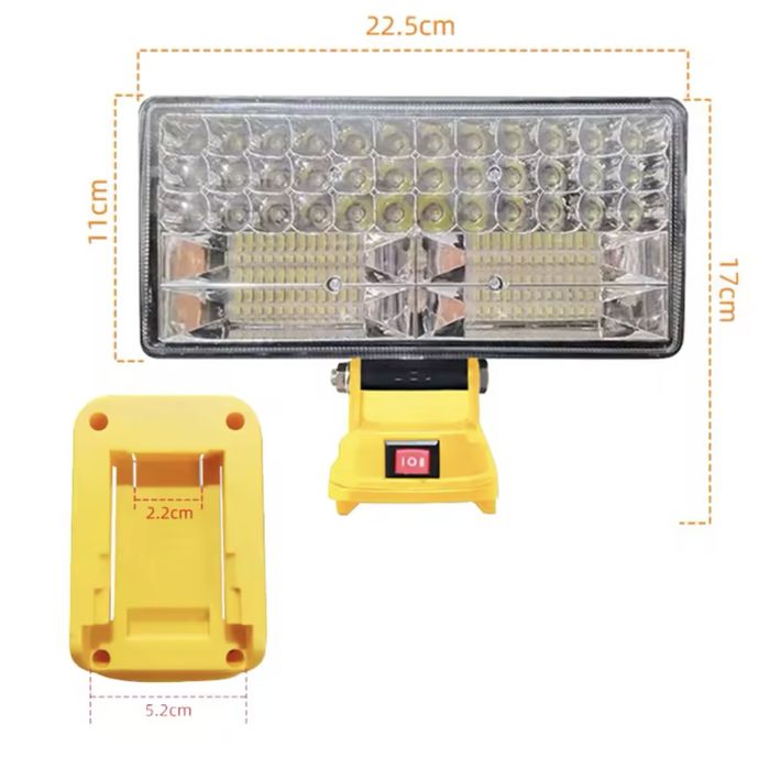 Бездротовий світлодіодний робочий ліхтар павербанк лампа на dewalt нов