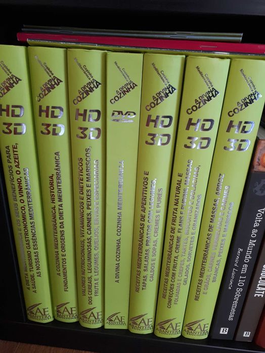 Coleção "A Divina Cozinha: Cozinha Mediterrânica", livros e DVDs