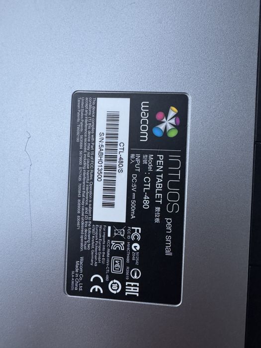 Tablet graficzny Wacom Intuos Pen Small (model CTL-480).