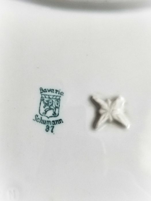 kwadratowa misa salaterka patera art deco Bawaria Schumann