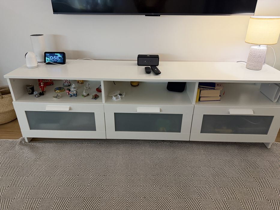 Móvel de TV IKEA branco BRIMNES – excelente