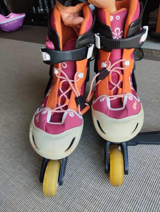 Patins em linha com saco Decathlon Tam 36/38