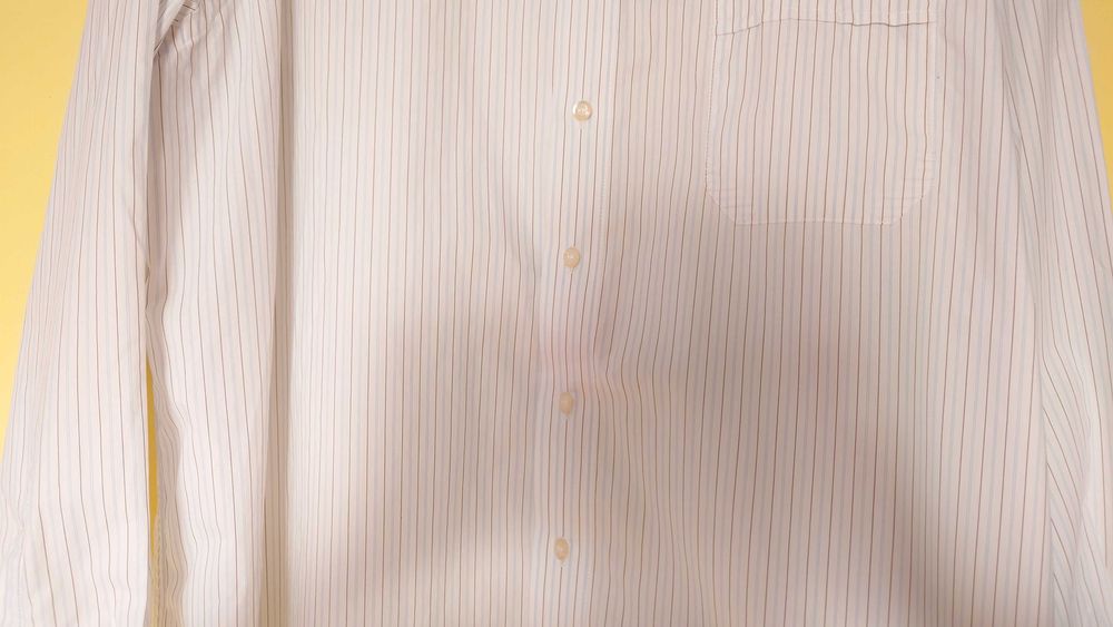 koszula męska biała w cienkie paski c. comberti rozmiar xxl