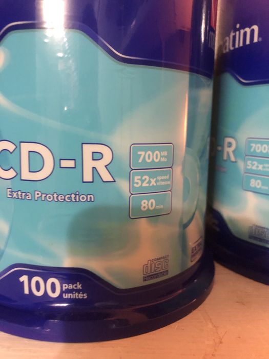 Диски Verbatim CD-R 700 MB 52x Extra Cake Box 100 шт