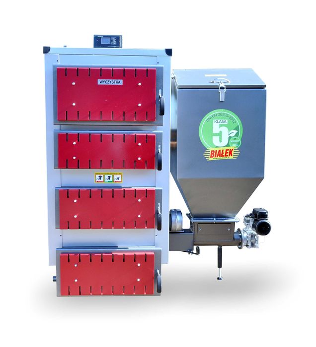 Kocioł na ekogroszek KLASTER-5 75kW bardzo wydajny  do 1000m2