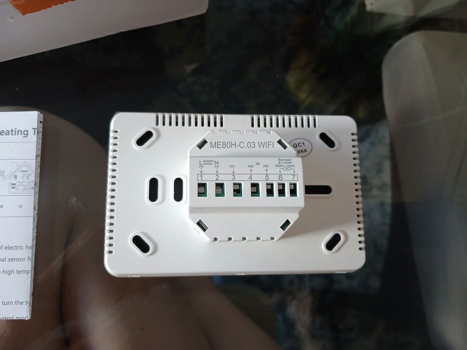 Termostato Inteligente Wi-Fi para Aquecimento Elétrico (Novo) - Modelo ME80H-C.03