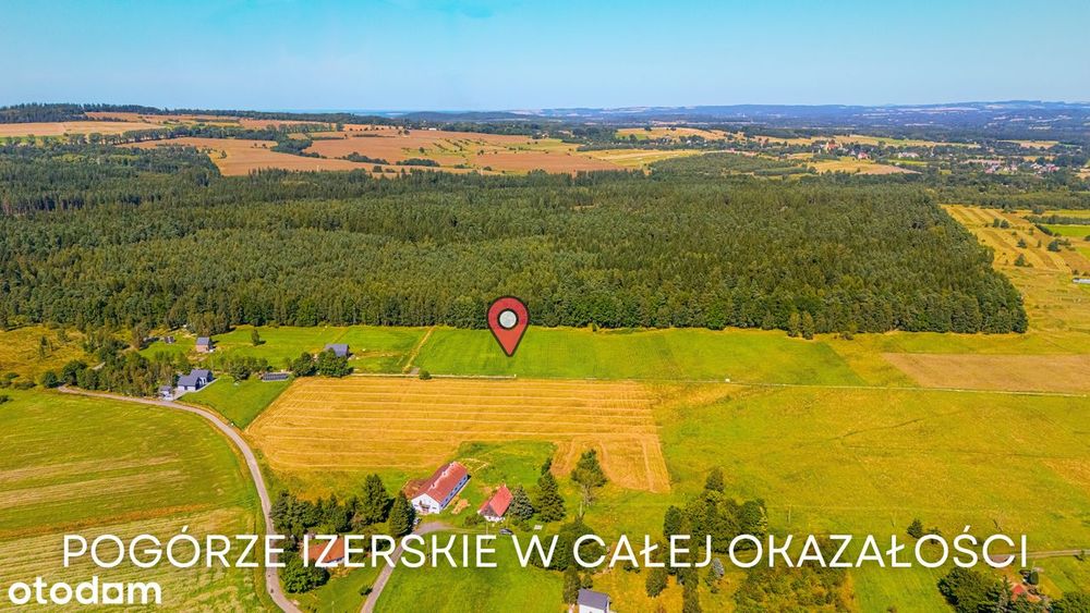 Działka przy lesie z widokiem na Świeradów Zdrój(Mirsk/Leśna/Wolimierz