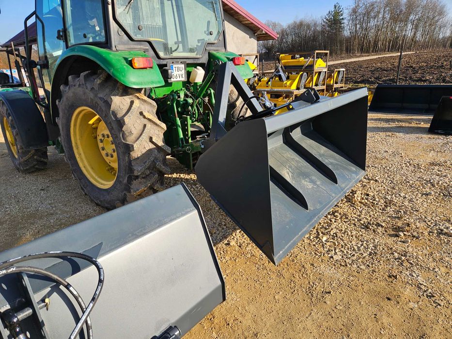 Łyżka/ łycha na tył ciągnika/ przedni TUZ z KIPREM HYDRAULICZNYM dowóz