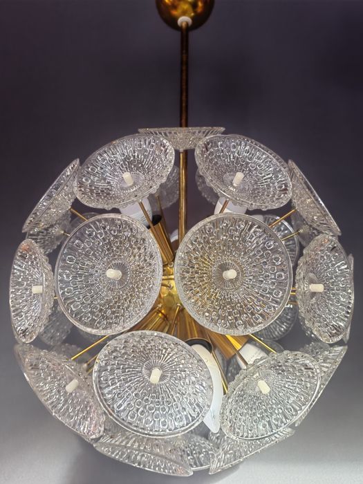 Zyrandol krysztalowy Sputnik Vintage