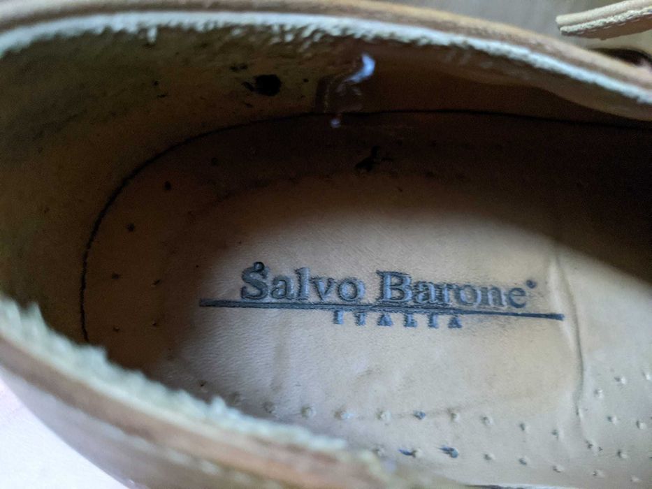 Buty męskie Salvo Barone roz. 43 naturalna skóra hand made jakość