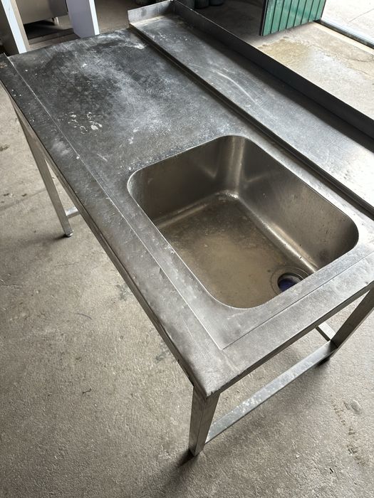 Bancada de inox cuba grande