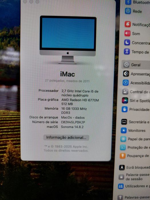 IMAC 1312 27p MacOs Sonoma