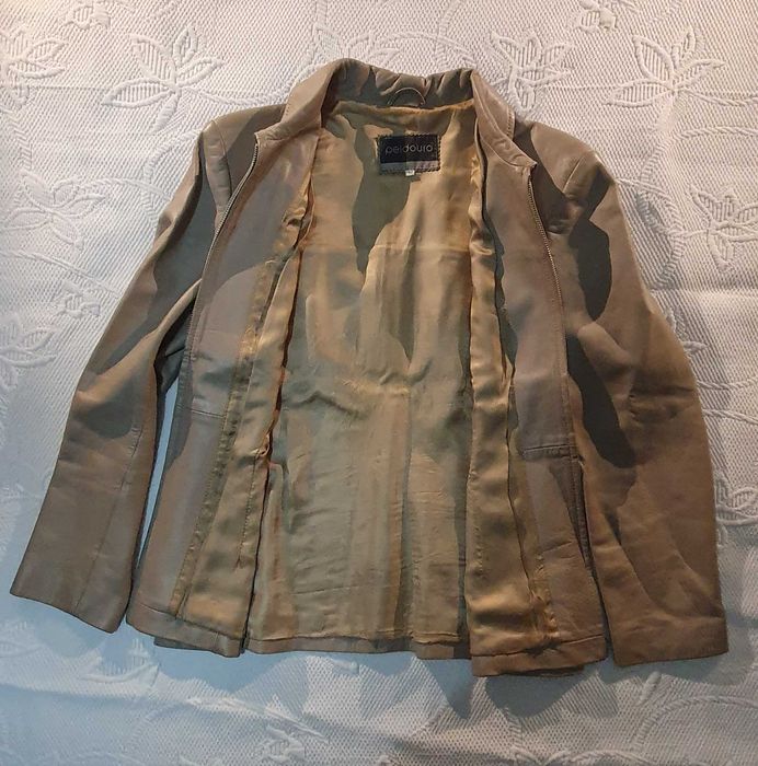 Casaco blazer mulher de couro / pele genuína PELDOURO