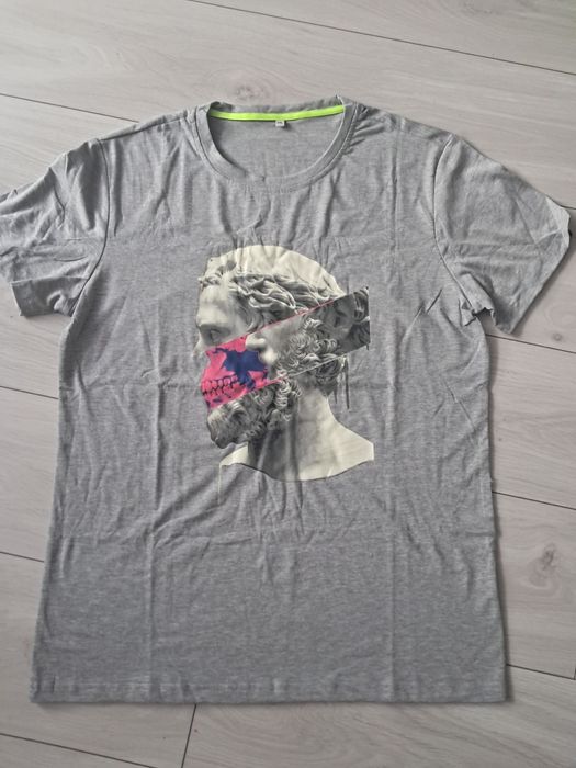 Męska koszulka t-shirt czaszka wzór XXL