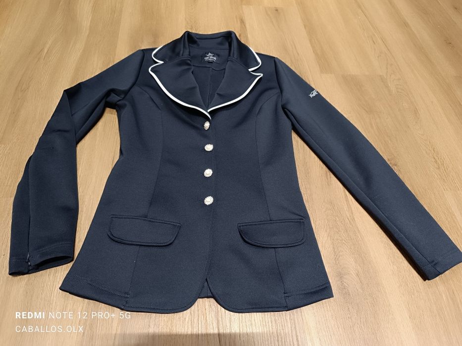 S Frak jeździecki Felix Buhler navy granatowy