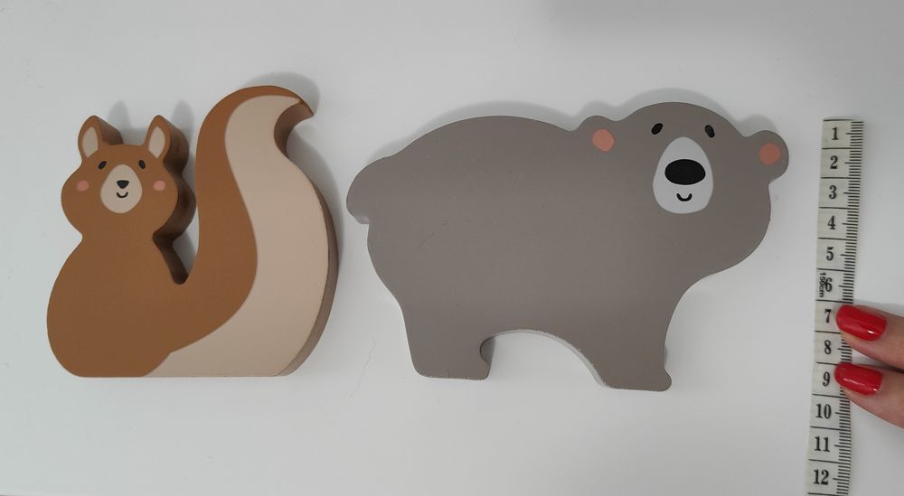 Drewniane figurki zwierząt leśnych