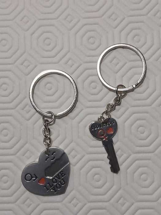 Conjunto de 2 porta-chaves