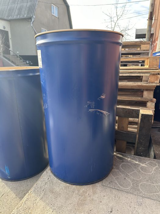 Бочка металева з кришкою 200л /  Б/У