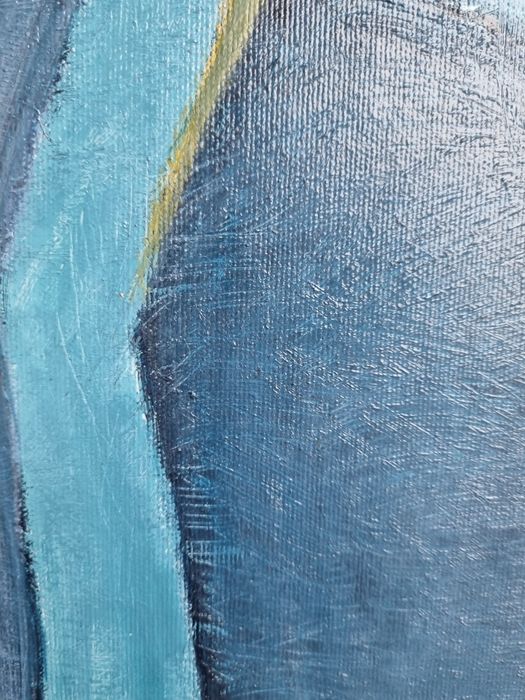 Akrylowy obraz abstrakcyjny "Przyciąganie" 40x30cm
