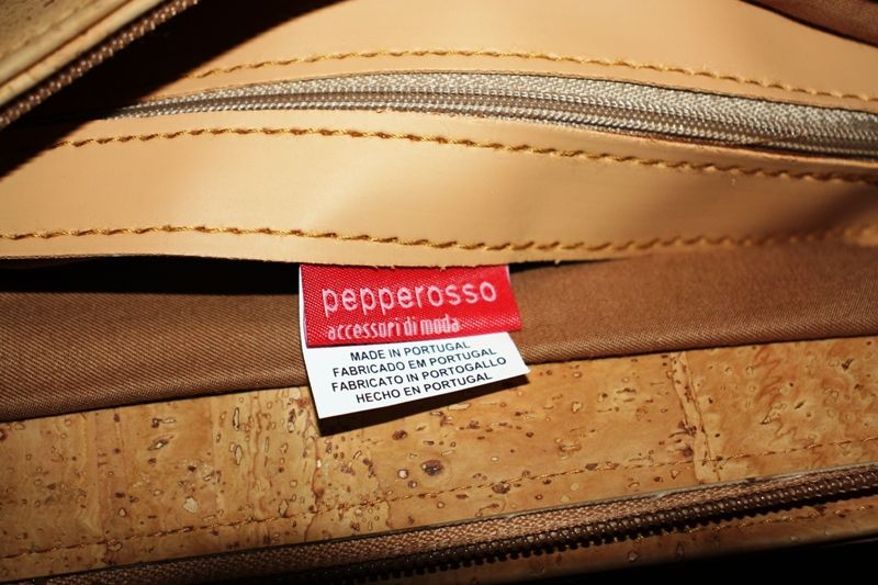 Mala de mulher de cortiça como nova da PEPPEROSSO