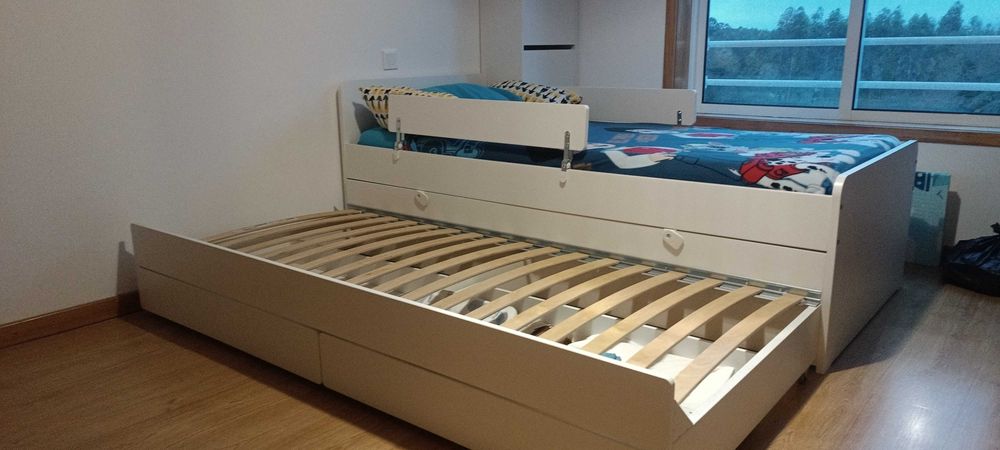 cama de criança de gavetão usado durante 2 anos como novo