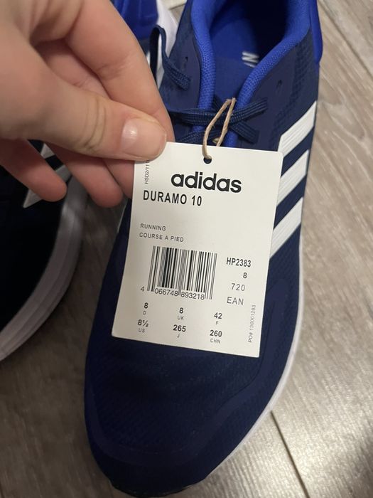 Чоловічі Adidas Duramo 10, устілка 26,5см, 27см та 27,5см